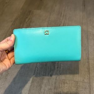 teal kate spade wallet
